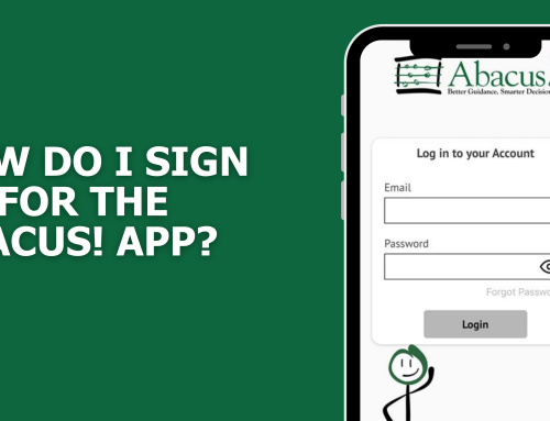 How do I sign up for the Abacus! App (mobile version)?